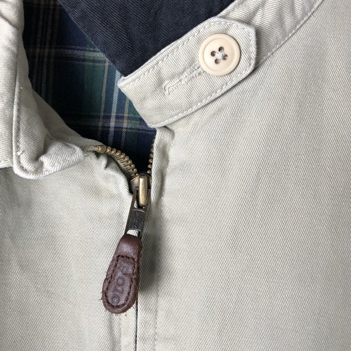 Ralph Lauren POLO by Ralph Lauren Swing Top Sports Jacket Men's L size cotton Beige type Vintage Second Hand