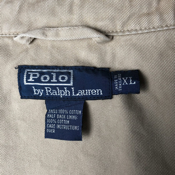 Ralph Lauren POLO by Ralph Lauren Swing Top Sports Jacket Men's XL cotton Beige type Vintage Second Hand