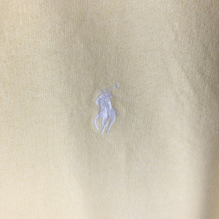 Ralph Lauren POLO RALPH LAUREN One-point logo sweatshirt, sweatshirt, men's XL size cotton lemon yellow Vintage Second Hand