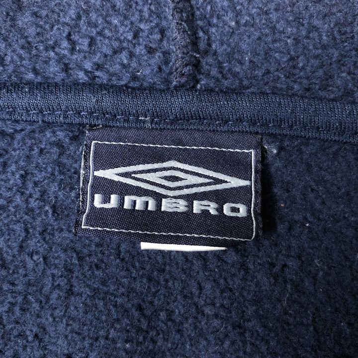 Umbro UMBRO Sweat Full Zip Hoodie Men's XL polyester navy blue type Vintage Second Hand