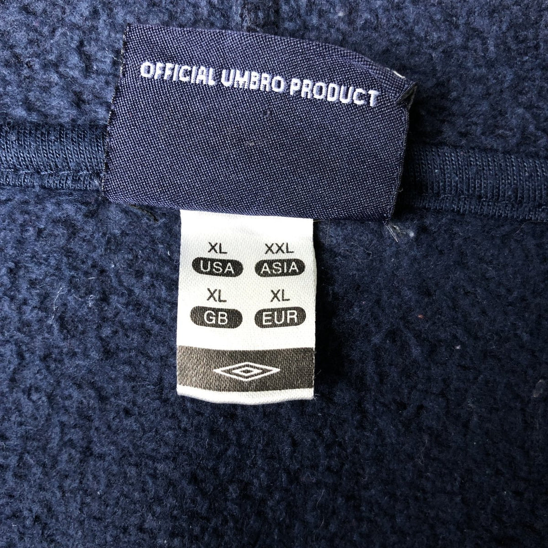 Umbro UMBRO Sweat Full Zip Hoodie Men's XL polyester navy blue type Vintage Second Hand