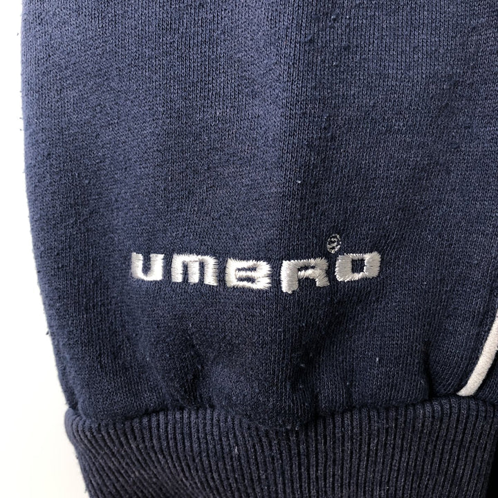 Umbro UMBRO Sweat Full Zip Hoodie Men's XL polyester navy blue type Vintage Second Hand