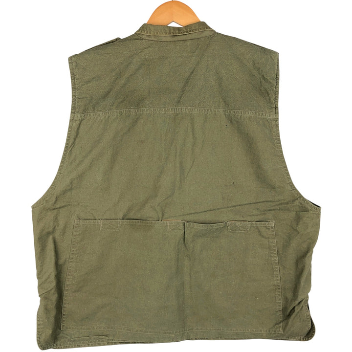 Vintage 90'S TRAIL DESIGNS hunting vest, men's size XL unclear Green type dark green Vintage Second Hand