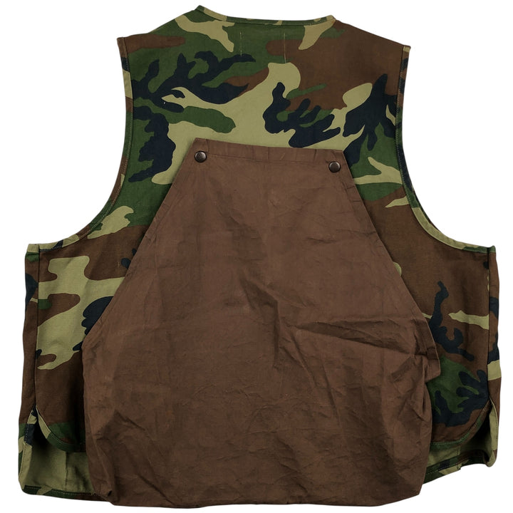 Vintage 90'S Black Sheep Big Horn Hunting Vest, Men's Size L cotton Khaki type Vintage Second Hand