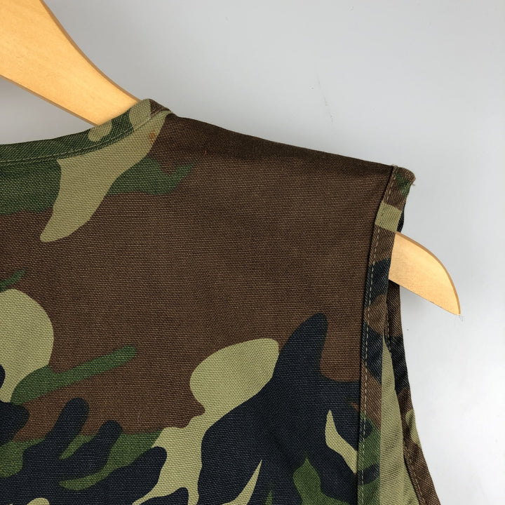 Vintage 90'S Black Sheep Big Horn Hunting Vest, Men's Size L cotton Khaki type Vintage Second Hand