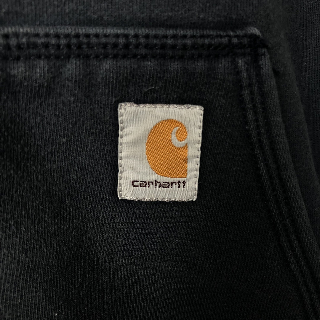 Carhartt Sweat Full Zip Hoodie Men's XL cotton navy blue type Vintage Second Hand