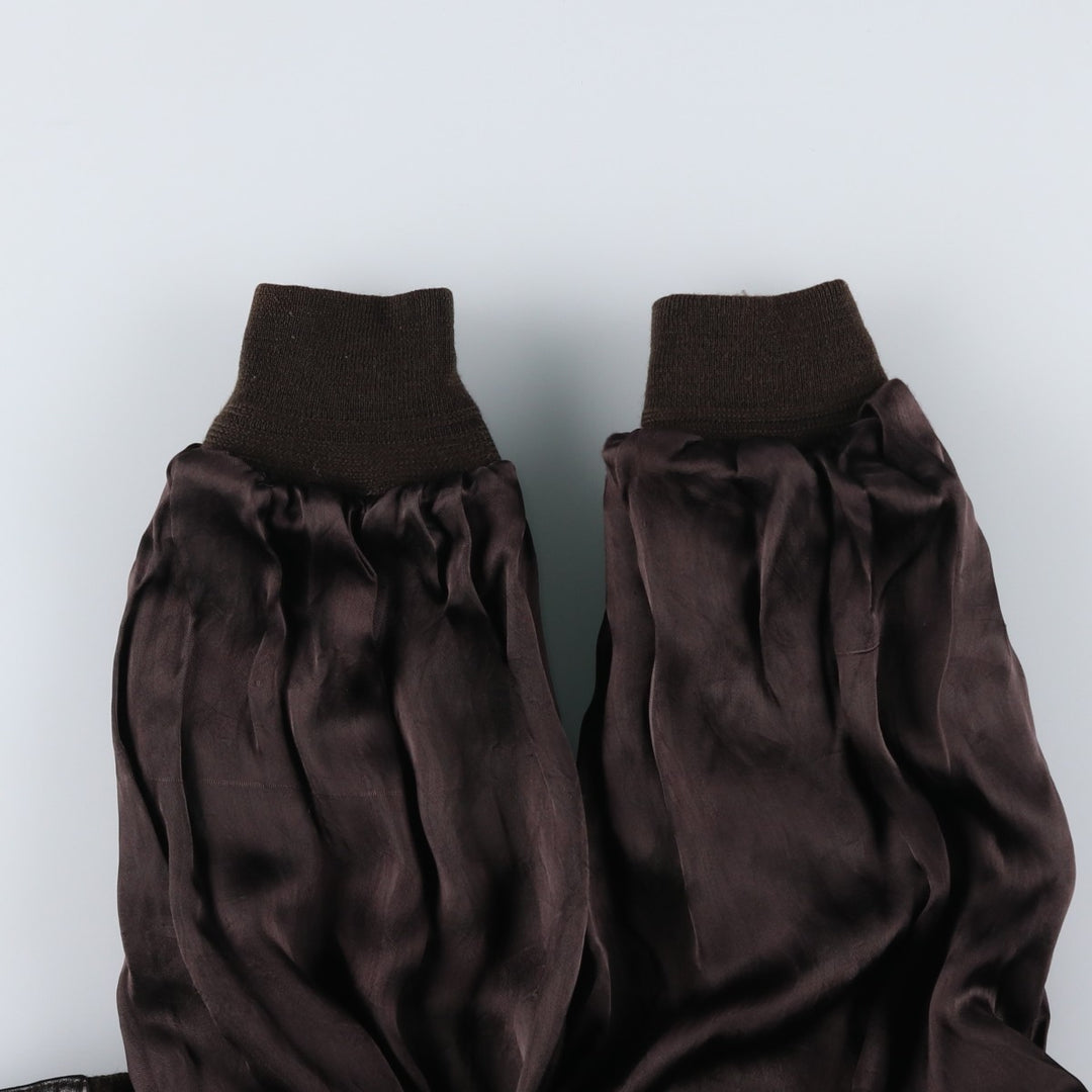 Balster Jacket, Suede Leather Blouson, Men's XL unclear brown type Vintage Second Hand