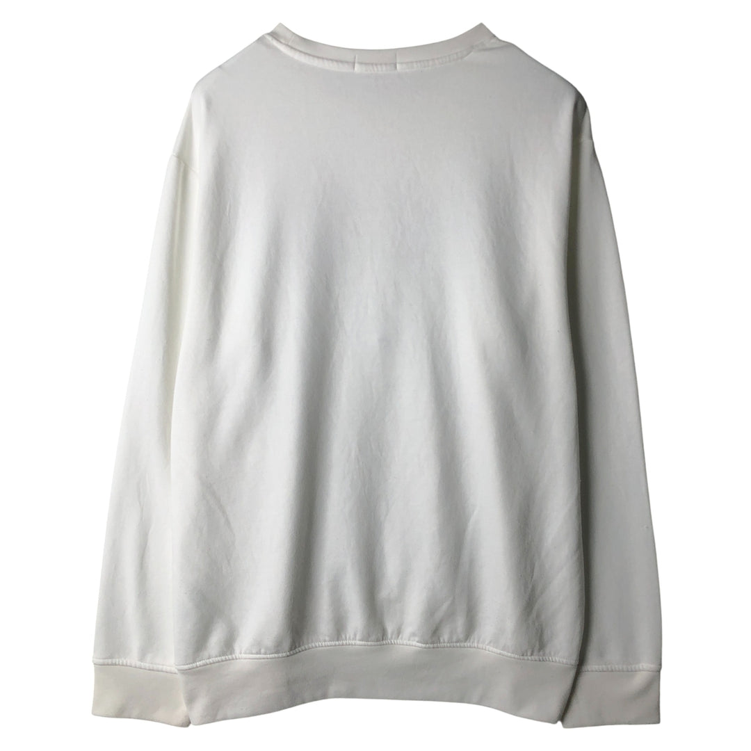 Ralph Lauren POLO RALPH LAUREN logo sweatshirt, men's size XL cotton white type Vintage Second Hand