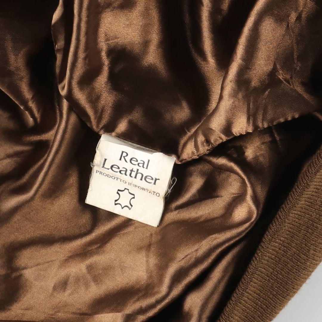 Vintage Balster Jacket, Suede Leather Blouson, Men's Size L Genuine Leather Suede Leather brown type Vintage Second Hand
