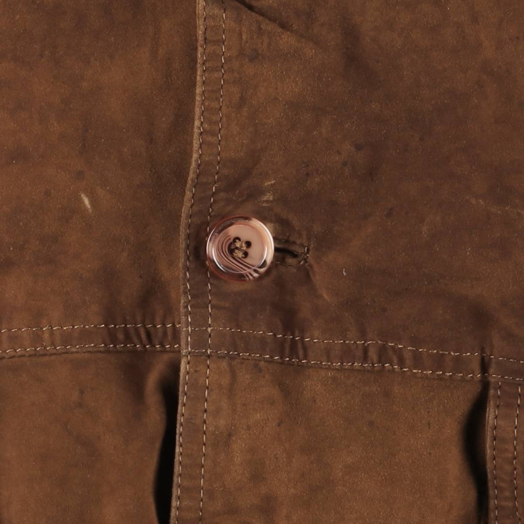 Vintage Balster Jacket, Suede Leather Blouson, Men's Size L Genuine Leather Suede Leather brown type Vintage Second Hand