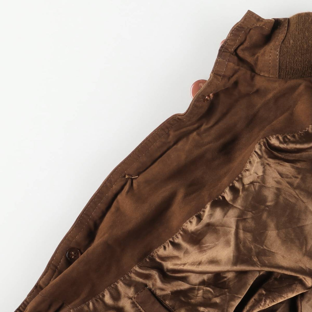 Vintage Balster Jacket, Suede Leather Blouson, Men's Size L Genuine Leather Suede Leather brown type Vintage Second Hand