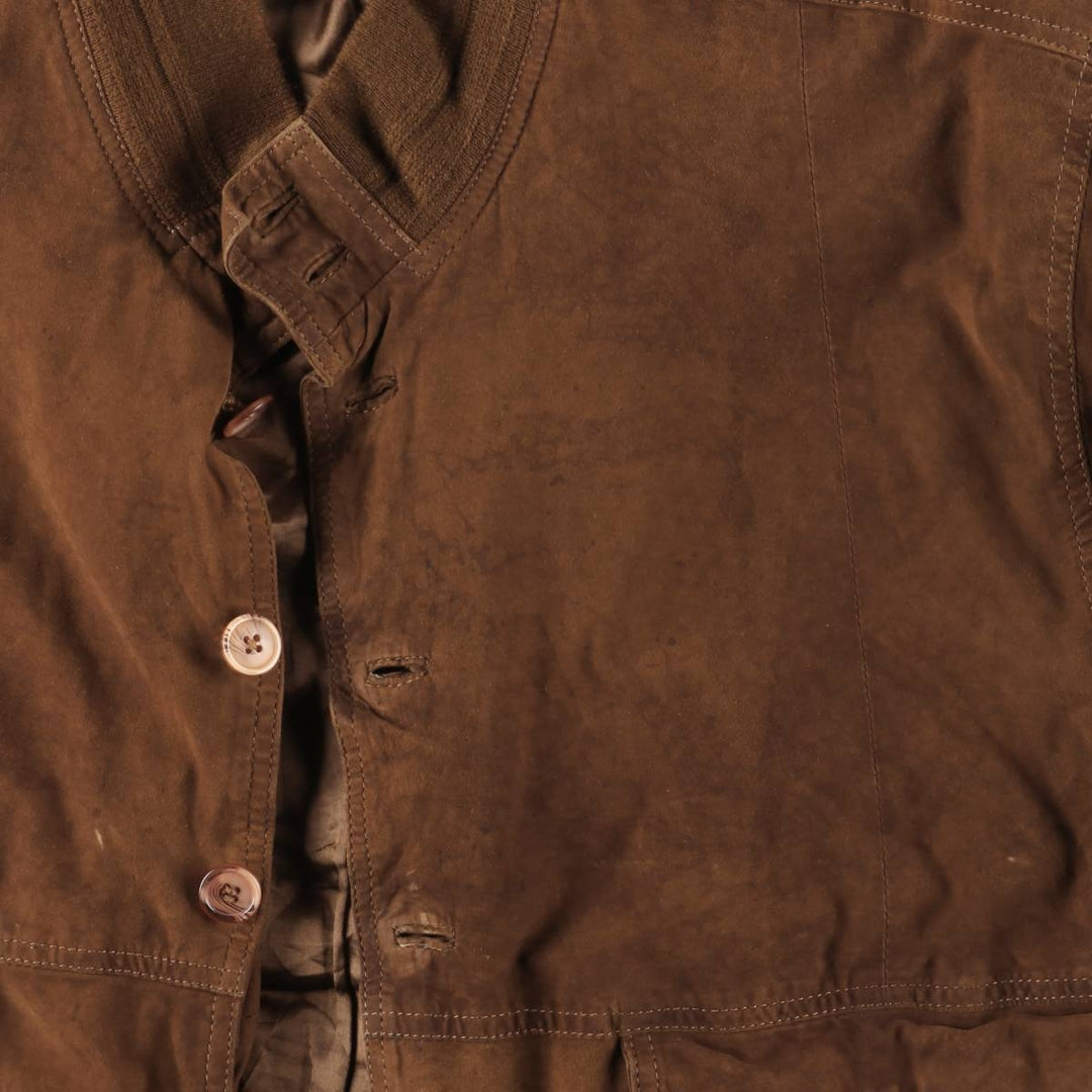 Vintage Balster Jacket, Suede Leather Blouson, Men's Size L Genuine Leather Suede Leather brown type Vintage Second Hand