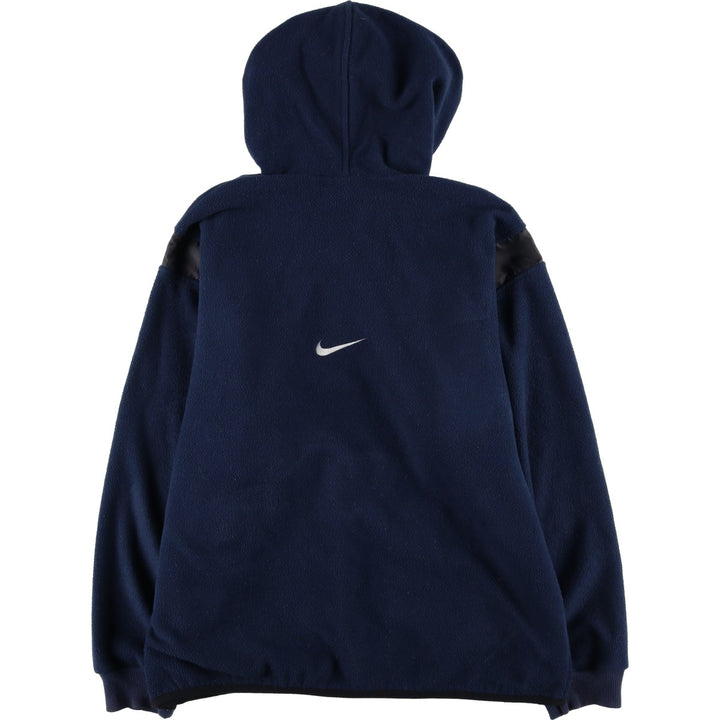 90'S Vintage Nike Fleece Pullover Hoodie, Men's Size L polyester navy blue type Vintage Second Hand