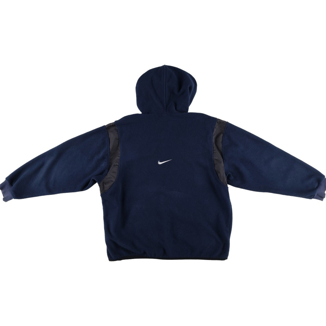 90'S Vintage Nike Fleece Pullover Hoodie, Men's Size L polyester navy blue type Vintage Second Hand