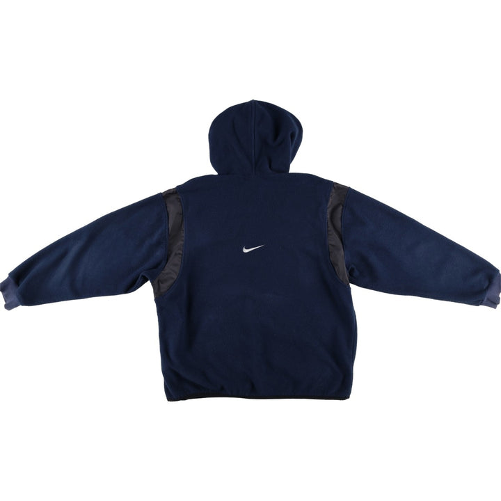 90'S Vintage Nike Fleece Pullover Hoodie, Men's Size L polyester navy blue type Vintage Second Hand