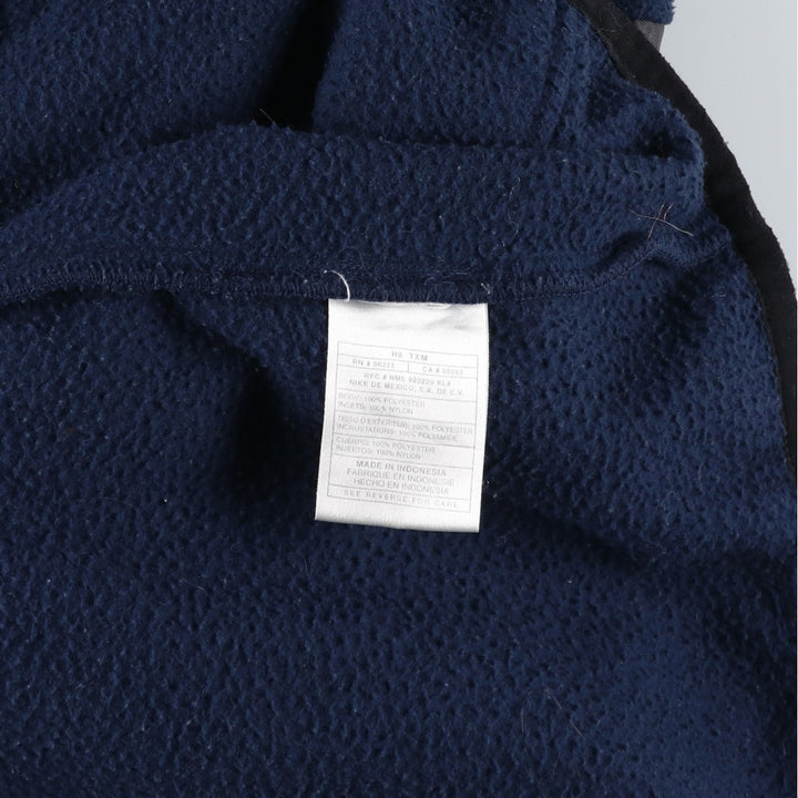 90'S Vintage Nike Fleece Pullover Hoodie, Men's Size L polyester navy blue type Vintage Second Hand