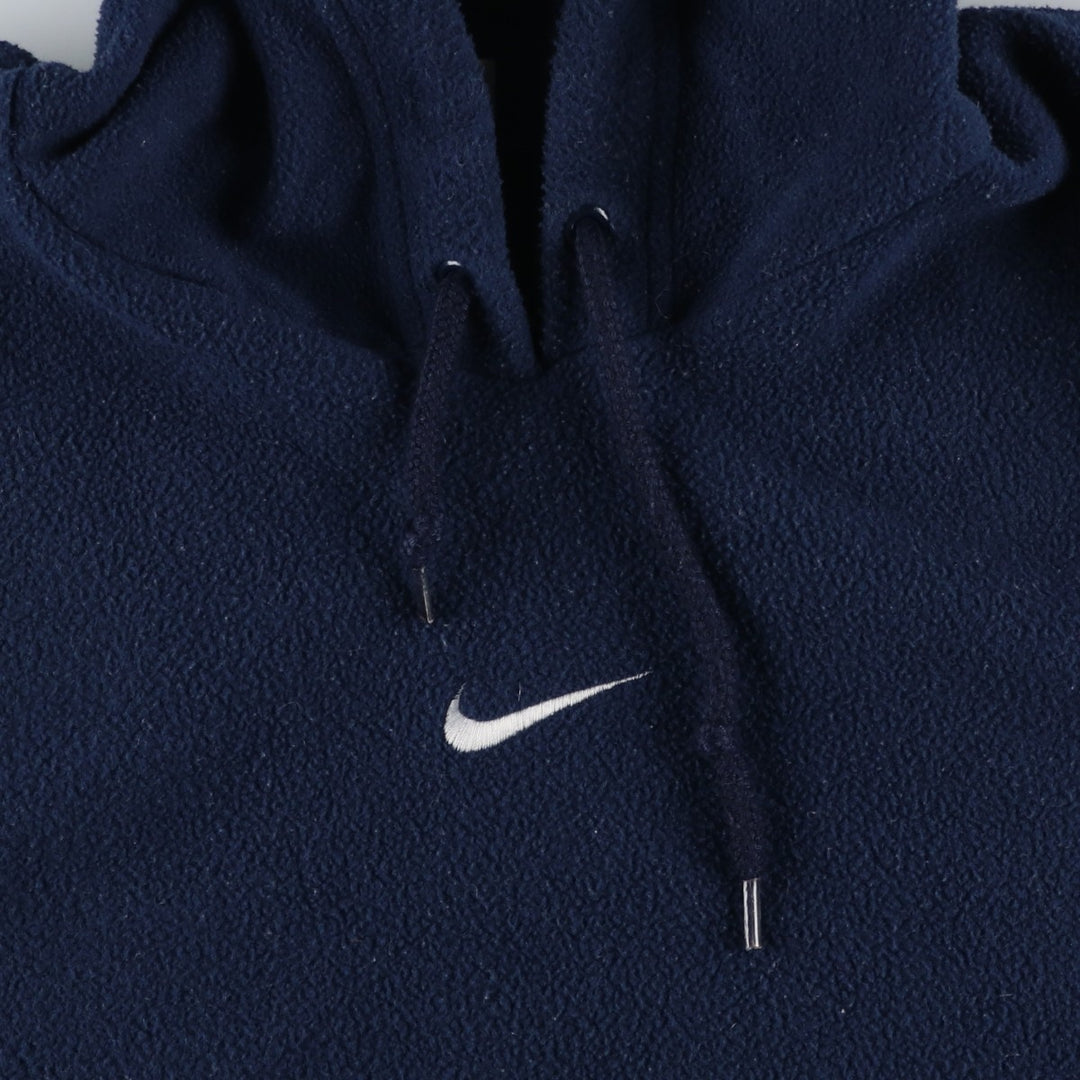 90'S Vintage Nike Fleece Pullover Hoodie, Men's Size L polyester navy blue type Vintage Second Hand