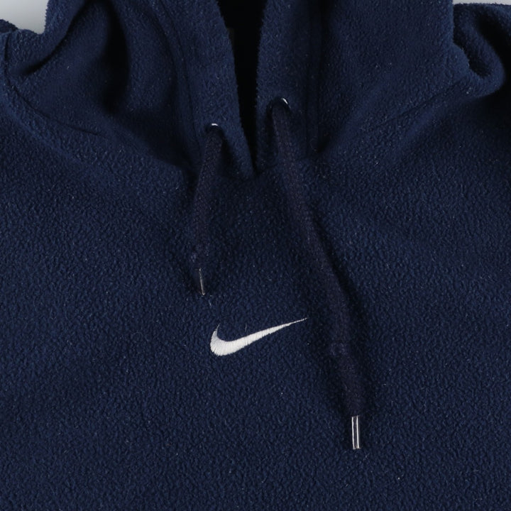 90'S Vintage Nike Fleece Pullover Hoodie, Men's Size L polyester navy blue type Vintage Second Hand
