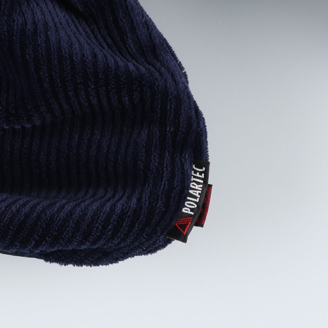90s-00'S WOOLRICH Half-Zip Fleece Pullover, Made in USA, Men's XL polyester navy blue type Vintage Second Hand