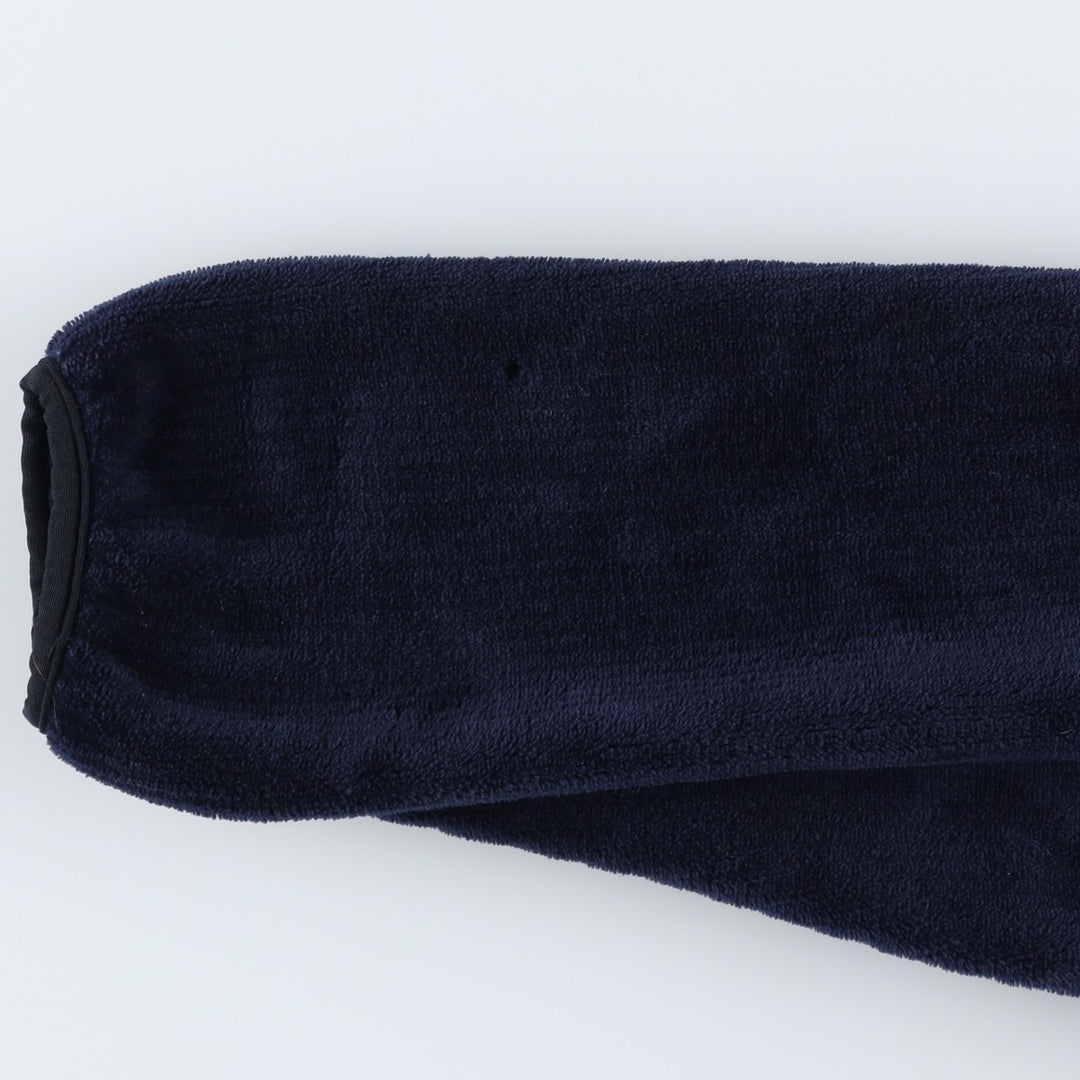 90s-00'S WOOLRICH Half-Zip Fleece Pullover, Made in USA, Men's XL polyester navy blue type Vintage Second Hand