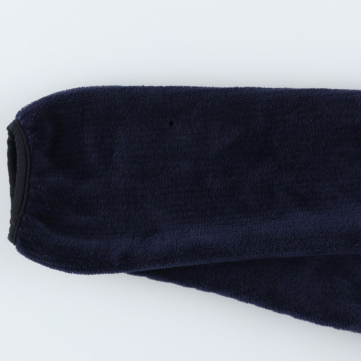 90s-00'S WOOLRICH Half-Zip Fleece Pullover, Made in USA, Men's XL polyester navy blue type Vintage Second Hand