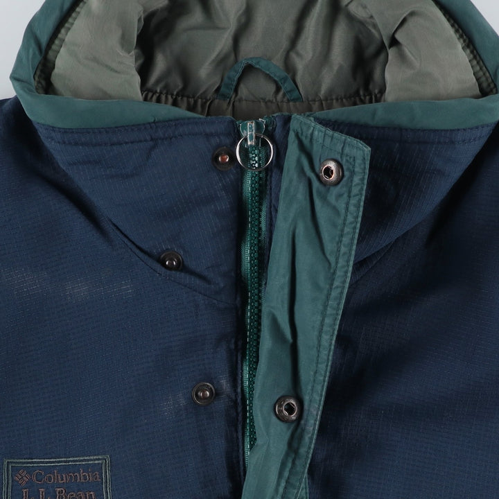90'S Columbia LLBean Ripstop Double-Name Mountain Jacket, Shell Jacket, Men's Size Small unclear navy blue type Vintage Second Hand