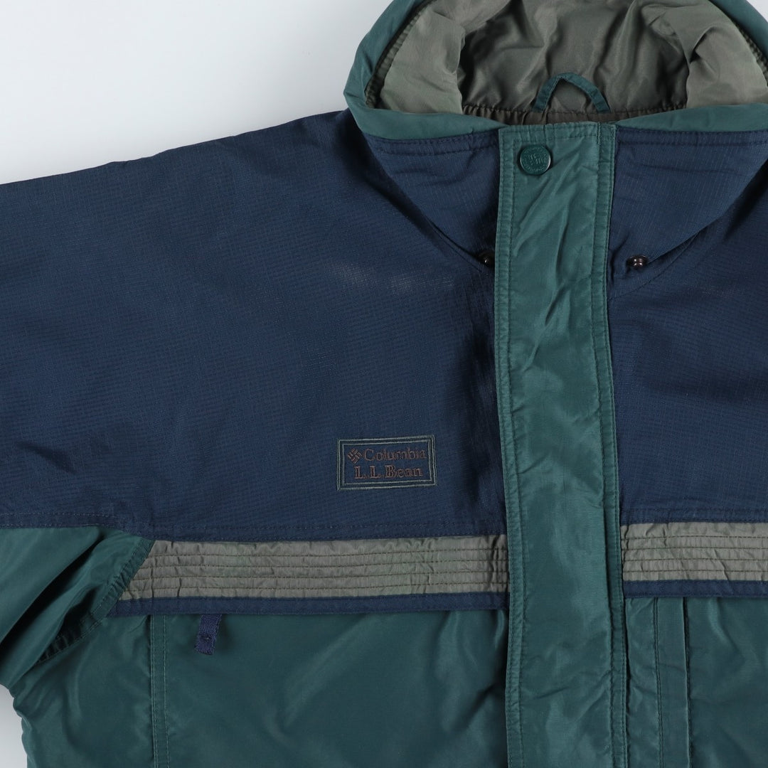 90'S Columbia LLBean Ripstop Double-Name Mountain Jacket, Shell Jacket, Men's Size Small unclear navy blue type Vintage Second Hand