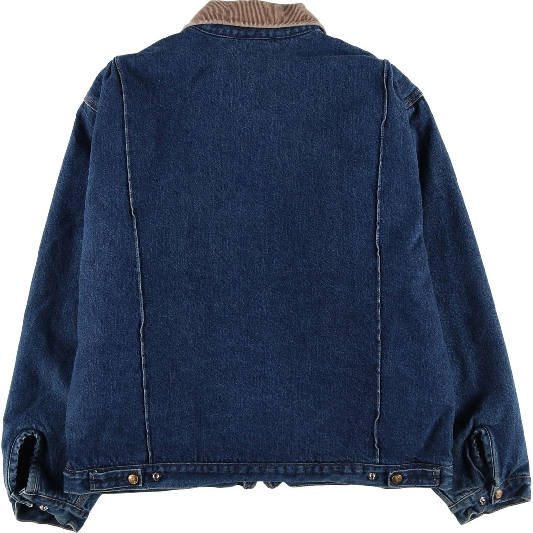2000'S Dickies padded denim work jacket, men's size XL unclear blue type Vintage Second Hand