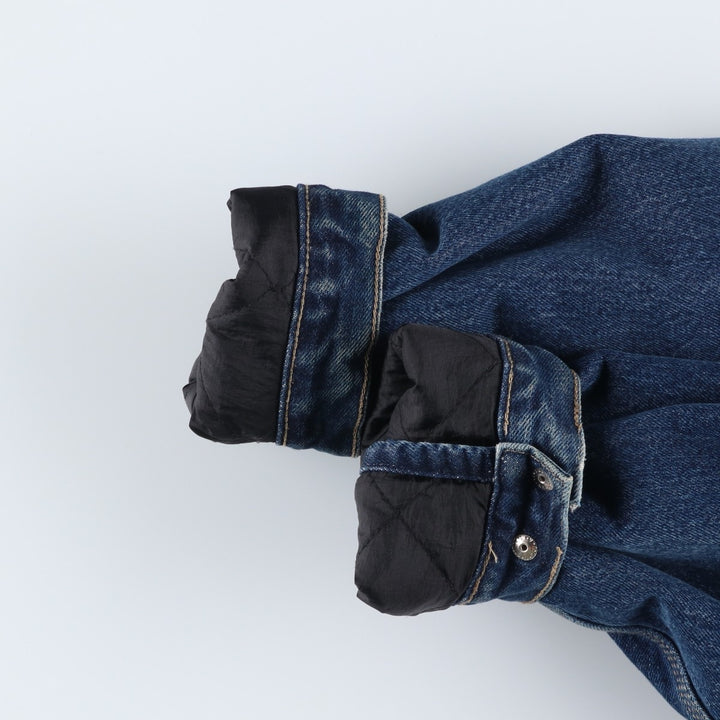 2000'S Dickies padded denim work jacket, men's size XL unclear blue type Vintage Second Hand