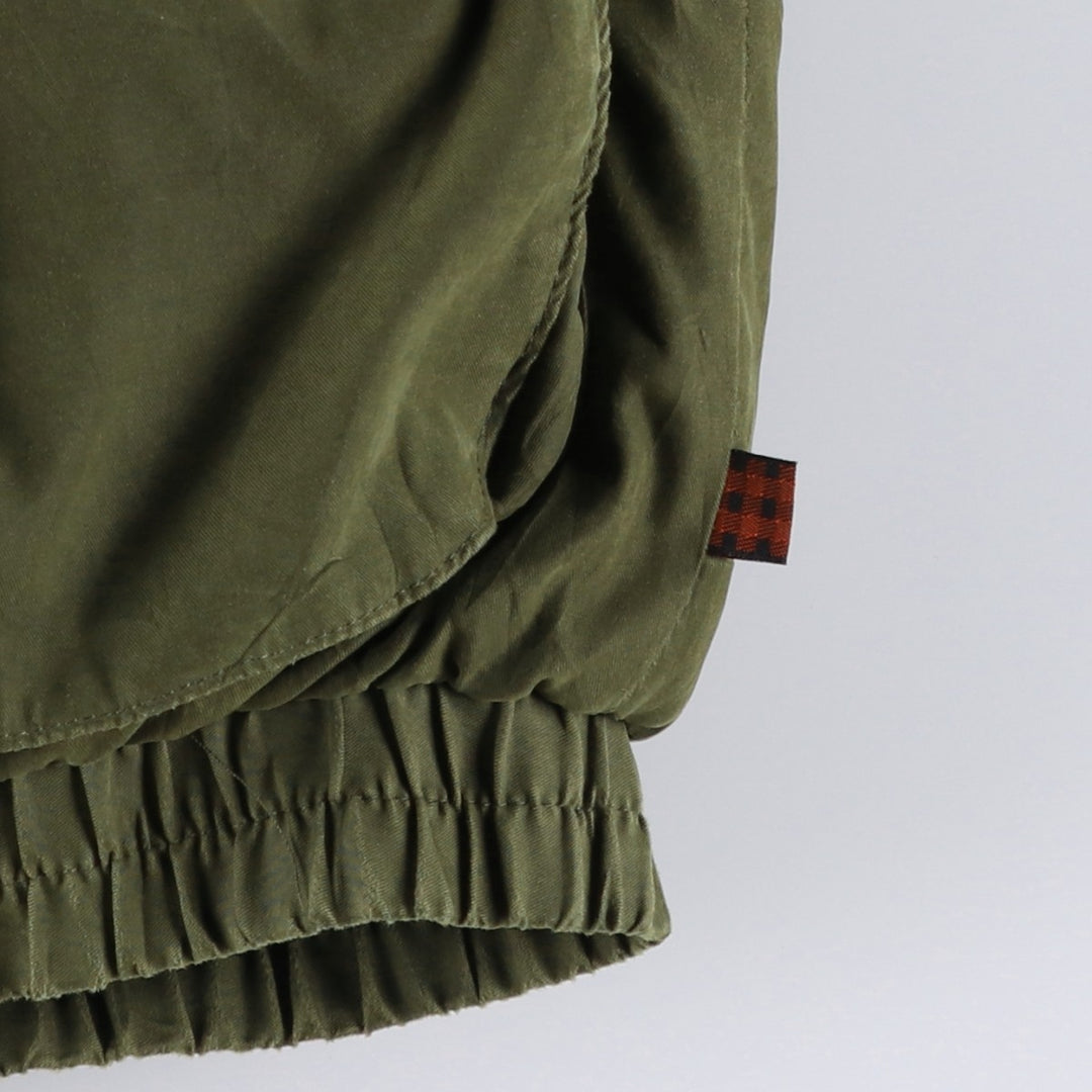 90s-00'S WOOLRICH Goose Down Parka, Men's XL polyester Khaki type Vintage Second Hand