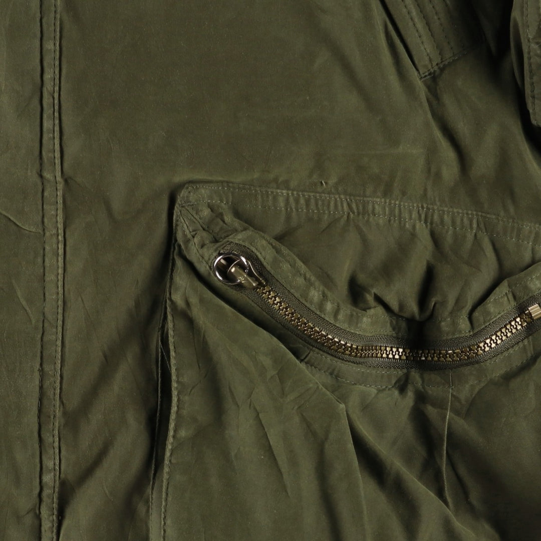 90s-00'S WOOLRICH Goose Down Parka, Men's XL polyester Khaki type Vintage Second Hand