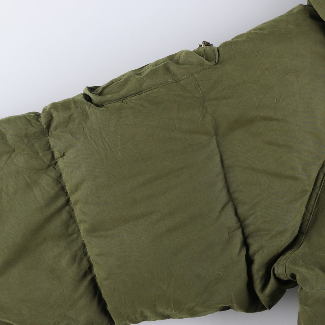 90s-00'S WOOLRICH Goose Down Parka, Men's XL polyester Khaki type Vintage Second Hand