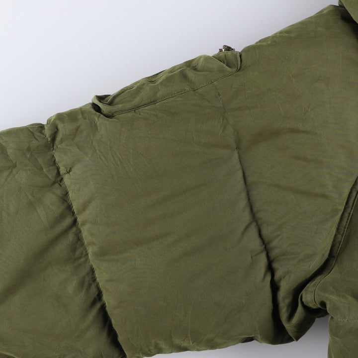 90s-00'S WOOLRICH Goose Down Parka, Men's XL polyester Khaki type Vintage Second Hand