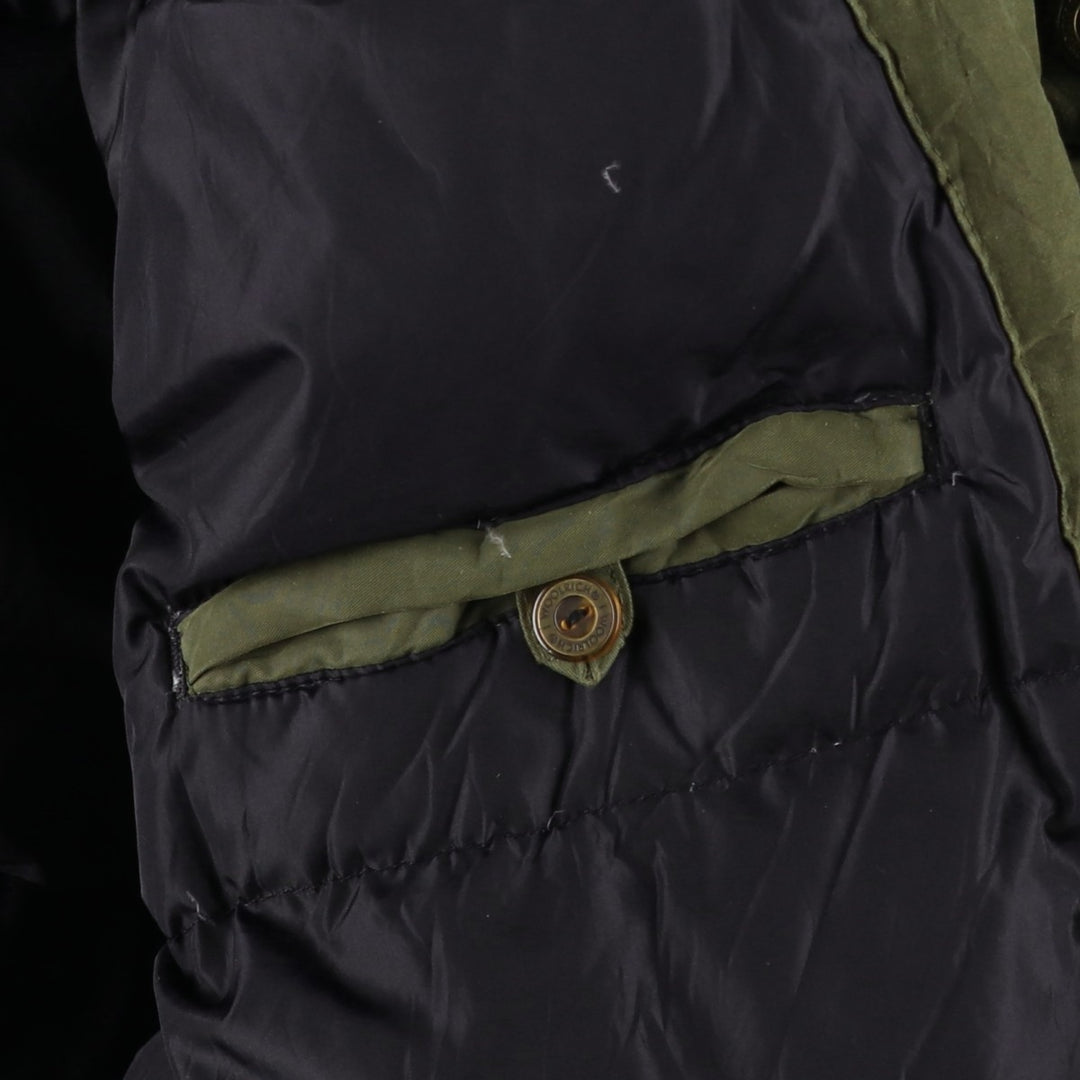 90s-00'S WOOLRICH Goose Down Parka, Men's XL polyester Khaki type Vintage Second Hand