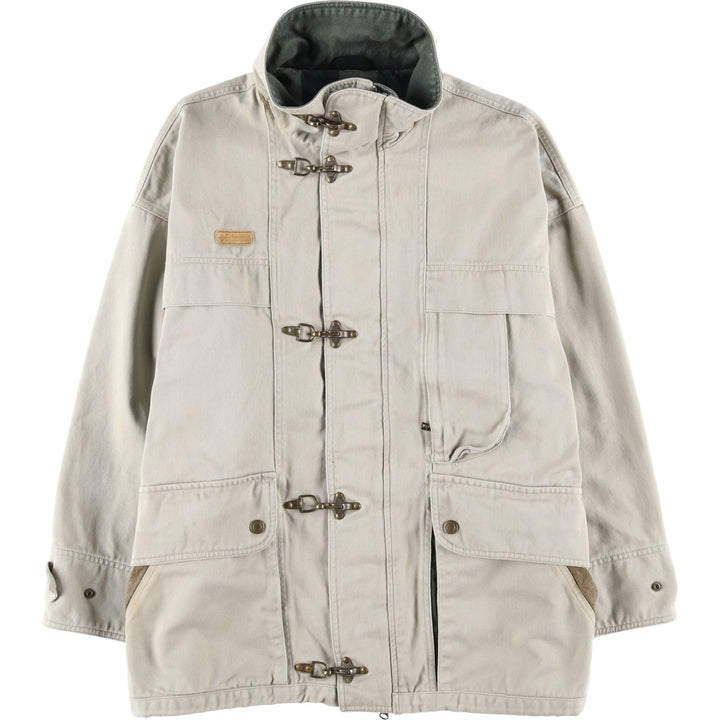 90'S Columbia Fireman Jacket with White Tag, Men's XL unclear Beige type Vintage Second Hand