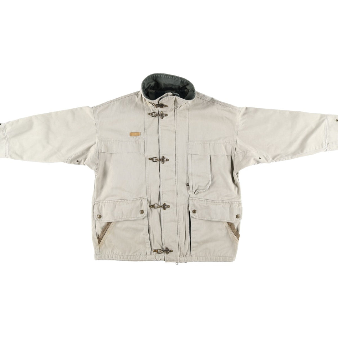 90'S Columbia Fireman Jacket with White Tag, Men's XL unclear Beige type Vintage Second Hand