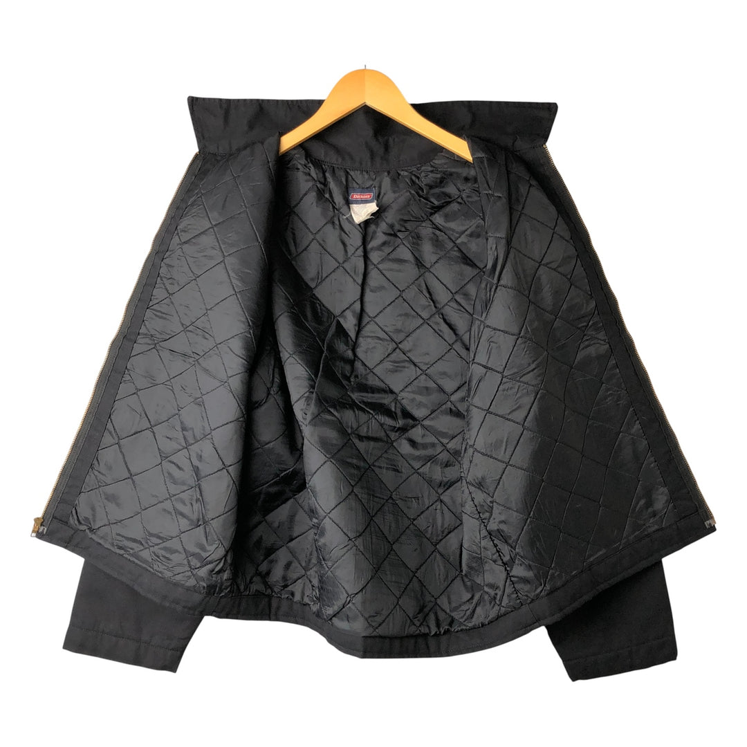 Dickies padded work jacket, men's size L polyester black type Vintage Second Hand