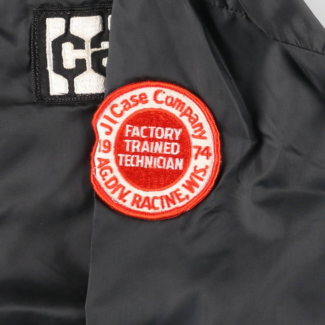 Vintage 1970'S Louisville nylon jacket, size M, men's unclear black type Vintage Second Hand