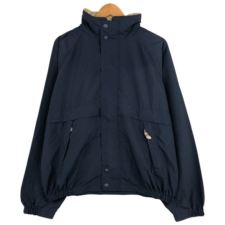 Vintage 1980'S R and R nylon jacket, size L, men's Nylon navy blue type Vintage Second Hand