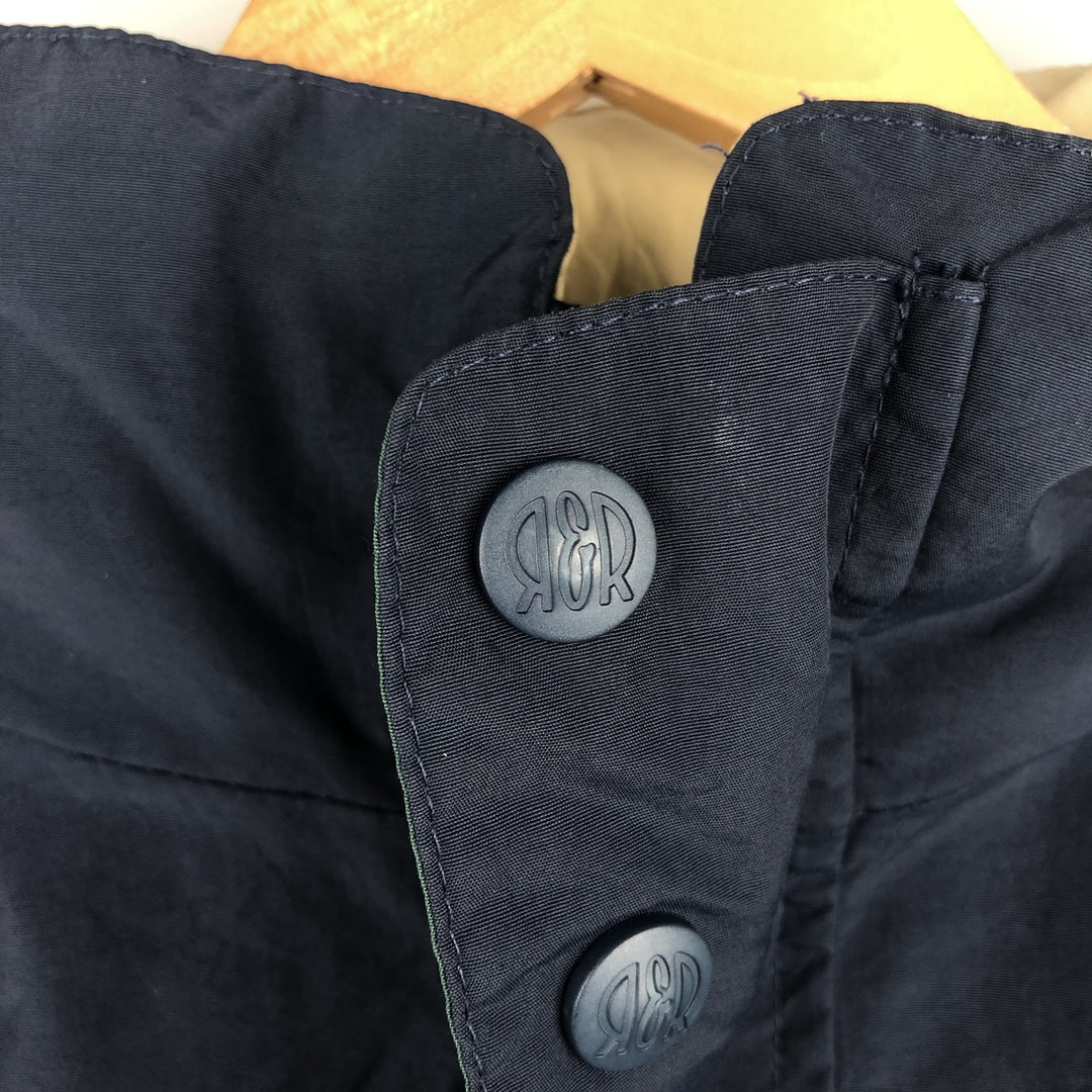 Vintage 1980'S R and R nylon jacket, size L, men's Nylon navy blue type Vintage Second Hand