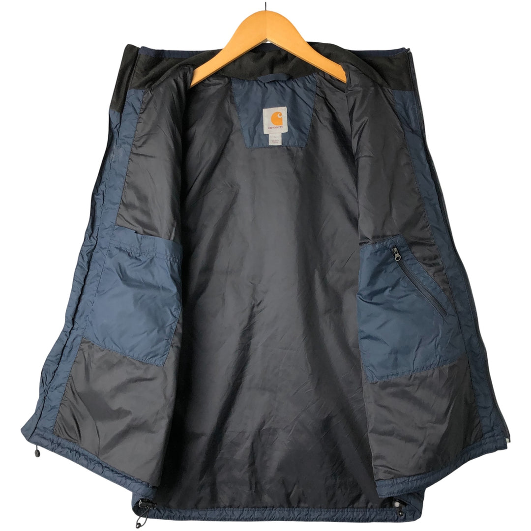 Carhartt padded vest, men's size L unclear navy blue type Vintage Second Hand