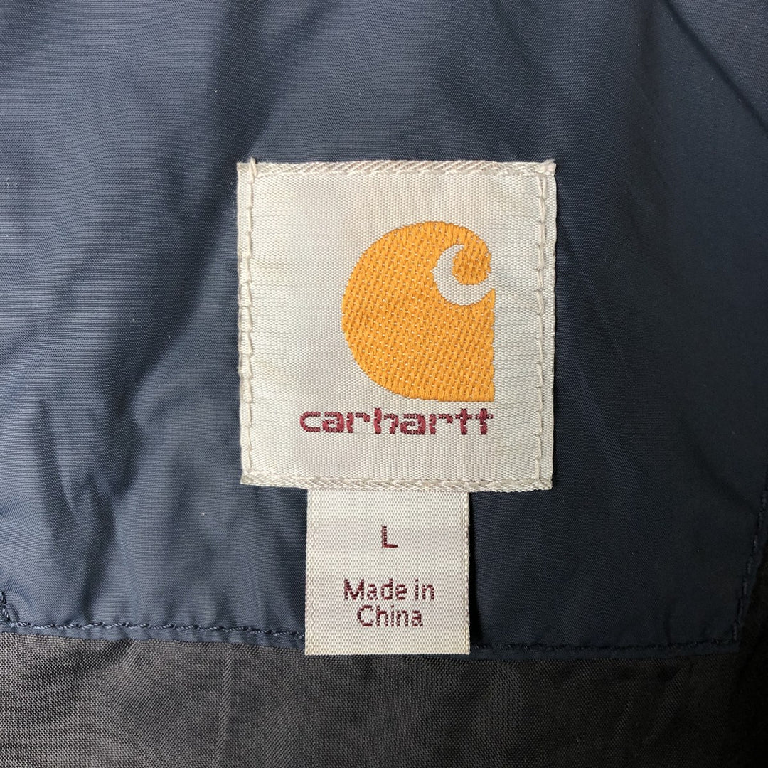 Carhartt padded vest, men's size L unclear navy blue type Vintage Second Hand