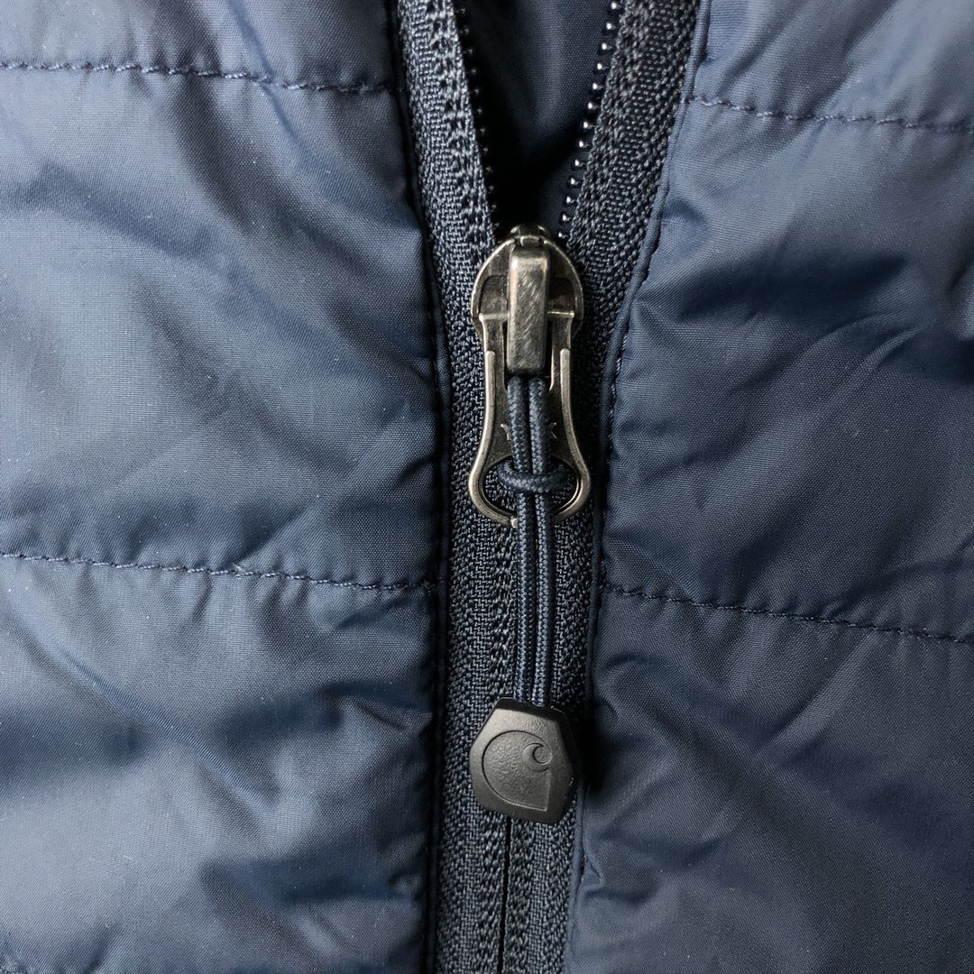 Carhartt padded vest, men's size L unclear navy blue type Vintage Second Hand