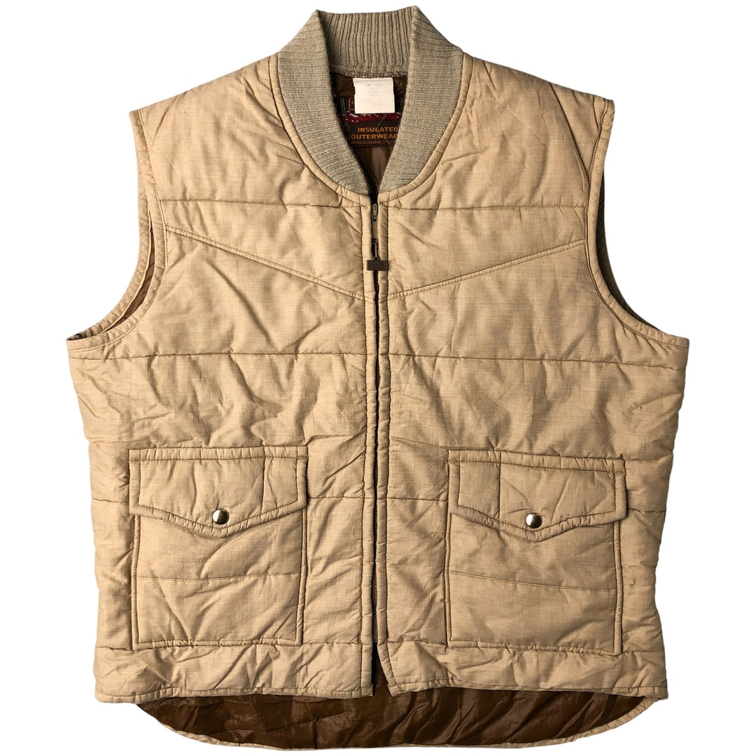 Vintage 70s-80'S Walls Blizzard-Pruf padded vest, size L, men's unclear brown type Vintage Second Hand