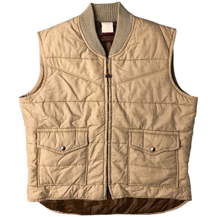 Vintage 70s-80'S Walls Blizzard-Pruf padded vest, size L, men's unclear brown type Vintage Second Hand