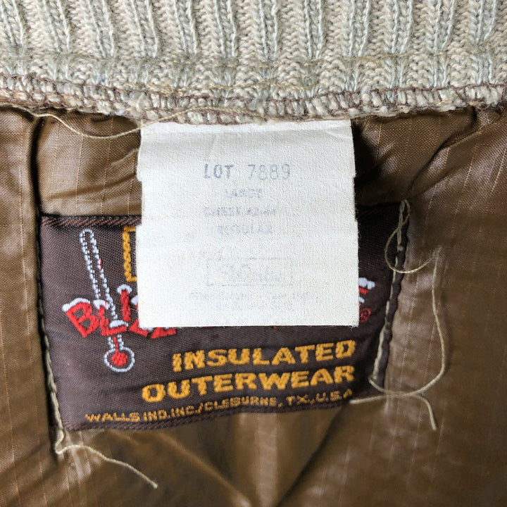 Vintage 70s-80'S Walls Blizzard-Pruf padded vest, size L, men's unclear brown type Vintage Second Hand
