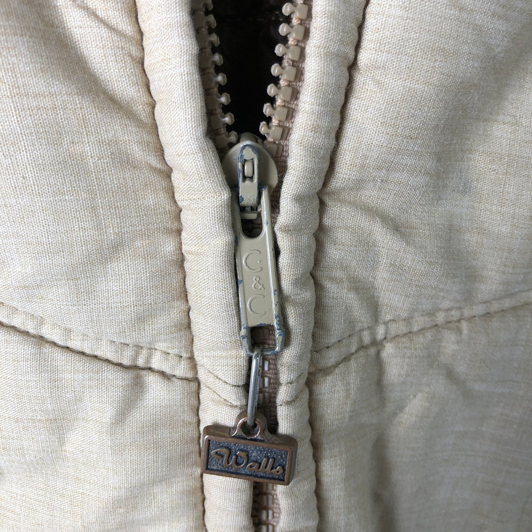 Vintage 70s-80'S Walls Blizzard-Pruf padded vest, size L, men's unclear brown type Vintage Second Hand