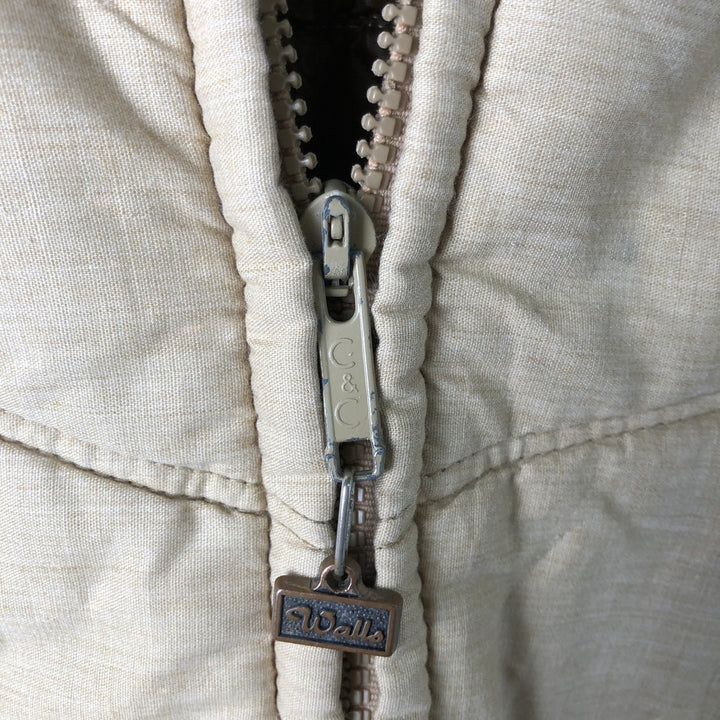 Vintage 70s-80'S Walls Blizzard-Pruf padded vest, size L, men's unclear brown type Vintage Second Hand