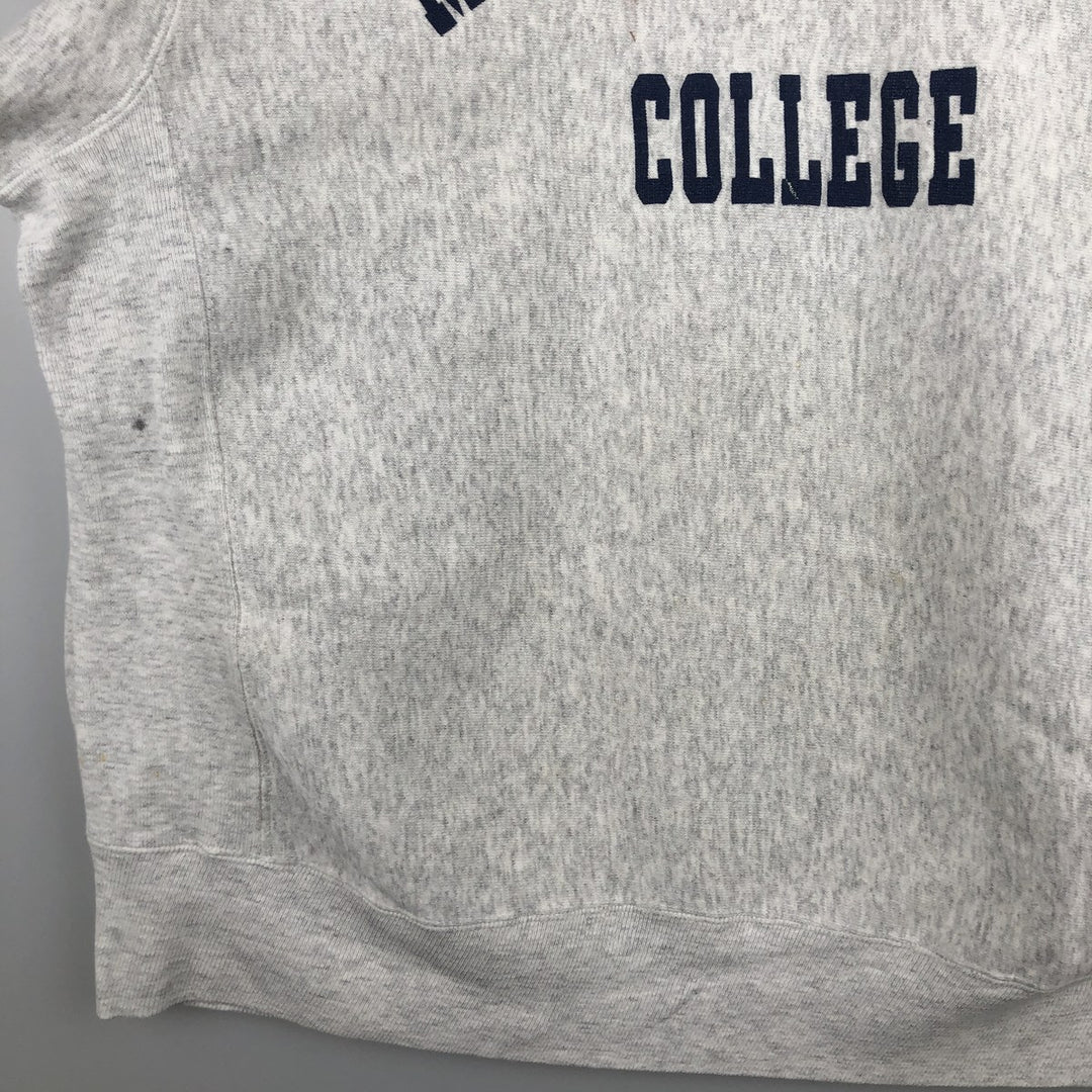 College House College Sweatshirt, Men's Size XL cotton gray type Vintage Second Hand