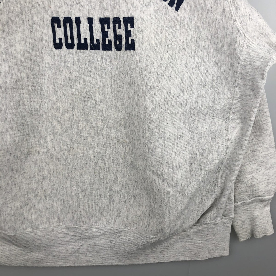 College House College Sweatshirt, Men's Size XL cotton gray type Vintage Second Hand